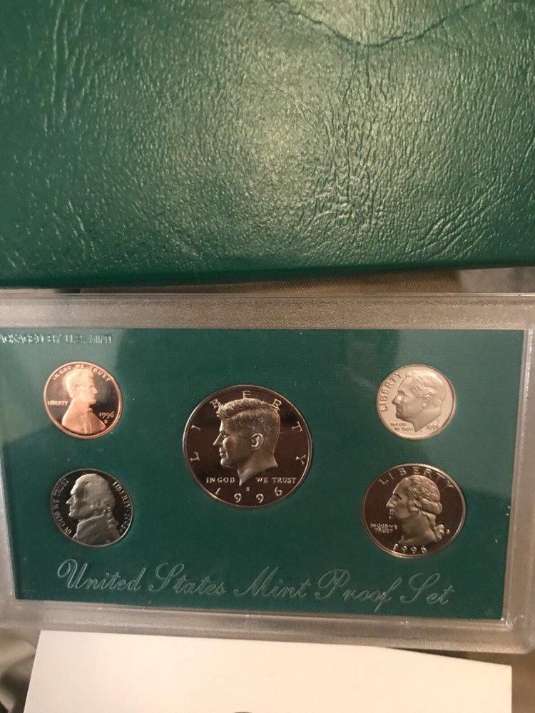 1996. proof set . 5 coin set in OGP