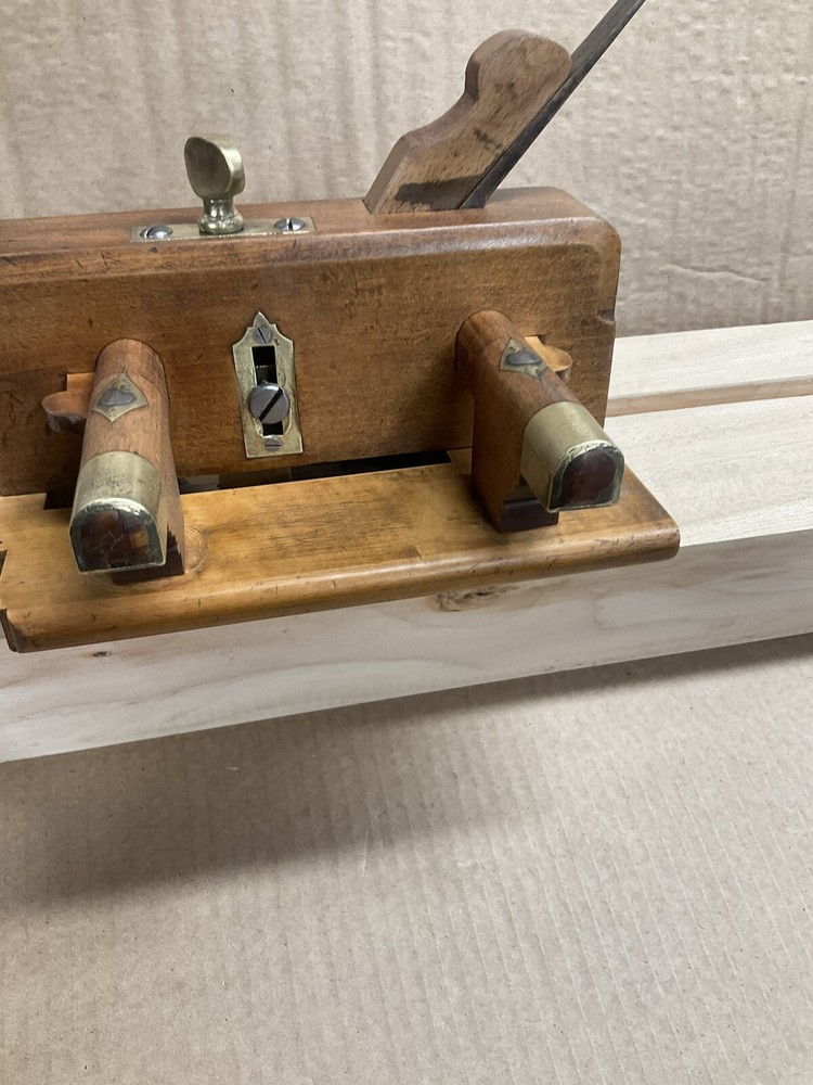 TYZACK WEDGE STEM BEECH PLOUGH PLANE,