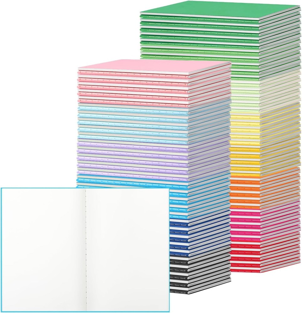 Mini Poet Colorful Blank Notebook Bulk, Journals Bulk, Small Notebooks,