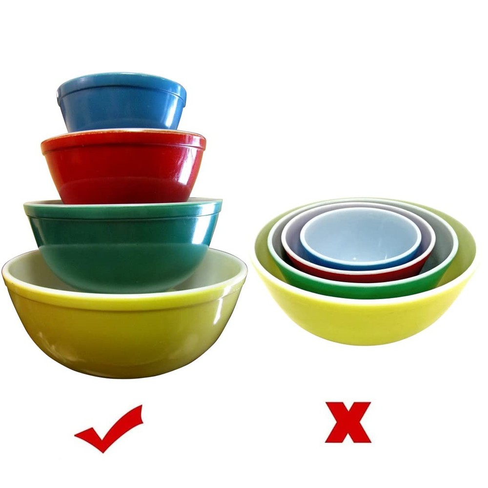 8 Pieces Display Stands for Pyrex Mixed Cinderella Bowls Display Risers Pyrex...