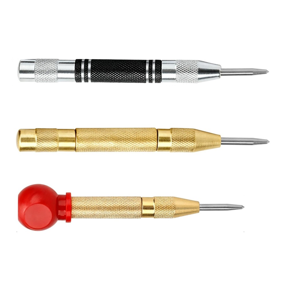 3 Pack Automatic Punch Alloy Steel for Woodworking DIY Home Projects Workshop
