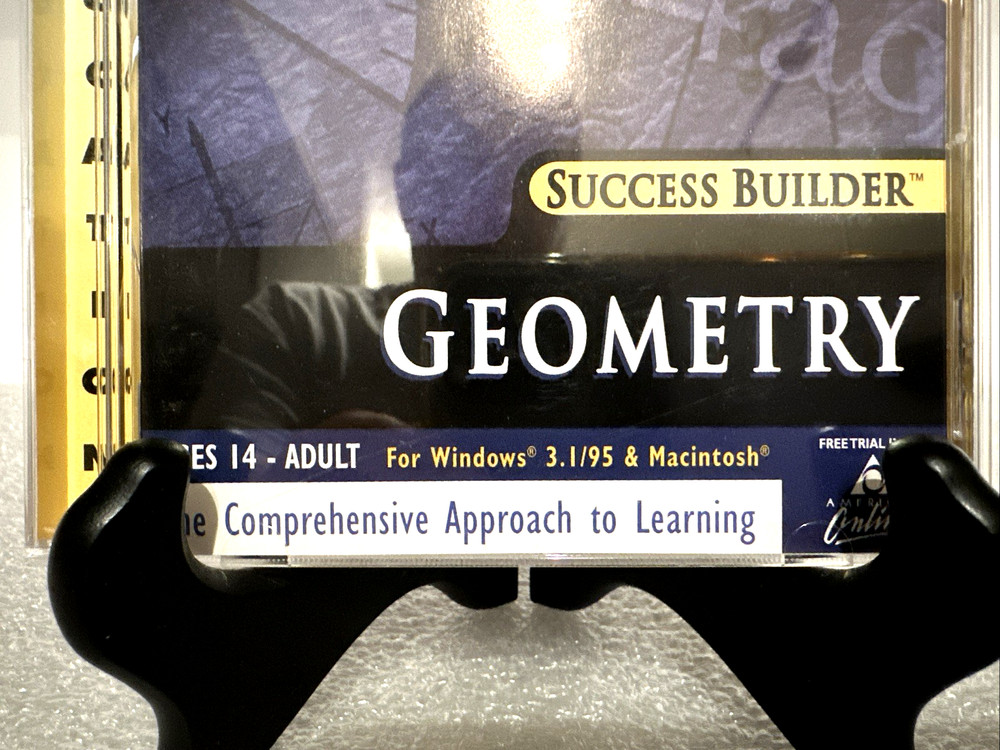 Geometry The Learning Company Success Builder CD-Rom Windows 95 & Mac - MINT