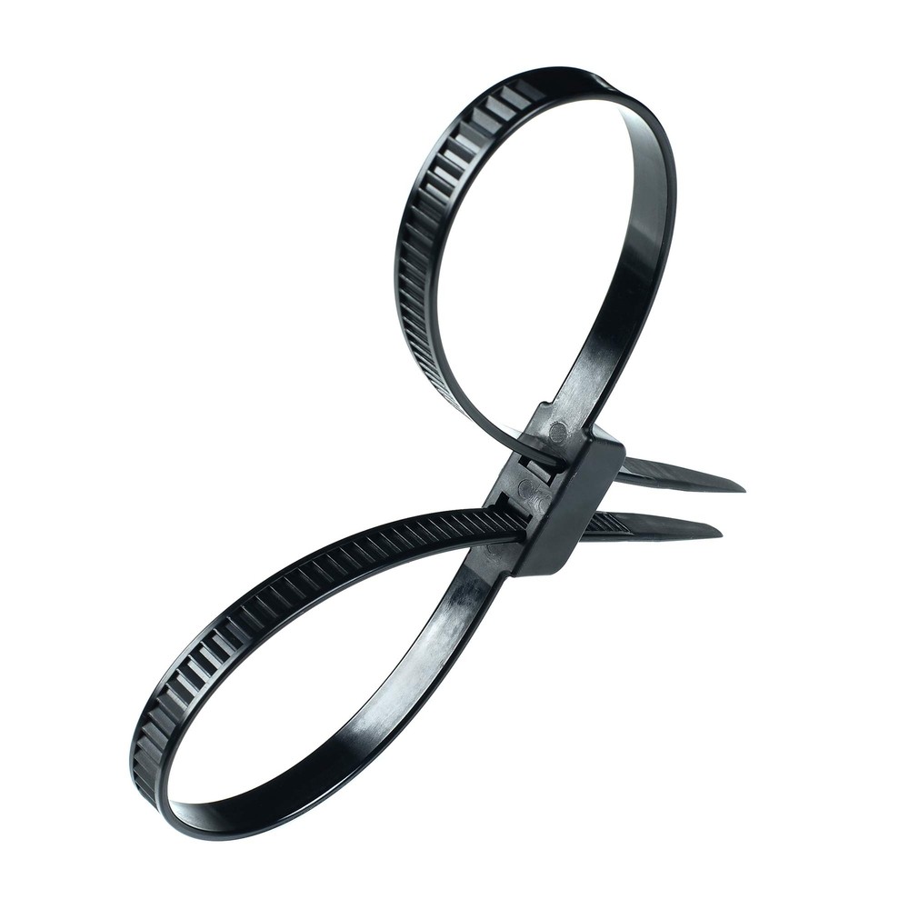10 Pack Heavy Duty Zip Ties Double Locking Cuff Plastic Cable Ties