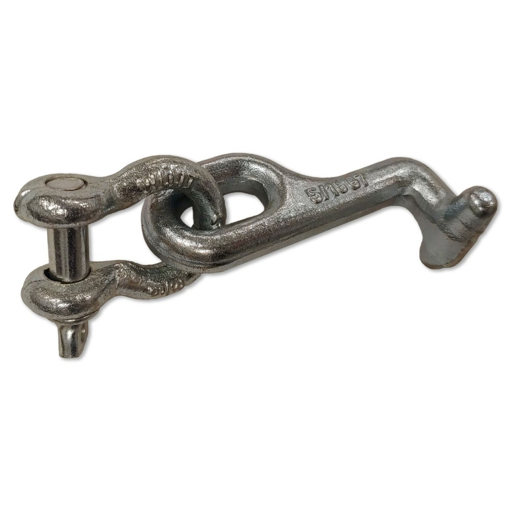 Champ T Hook w/ Chain Shackle Used for Tie Downs 7204 - Auto Frame Machine Tool