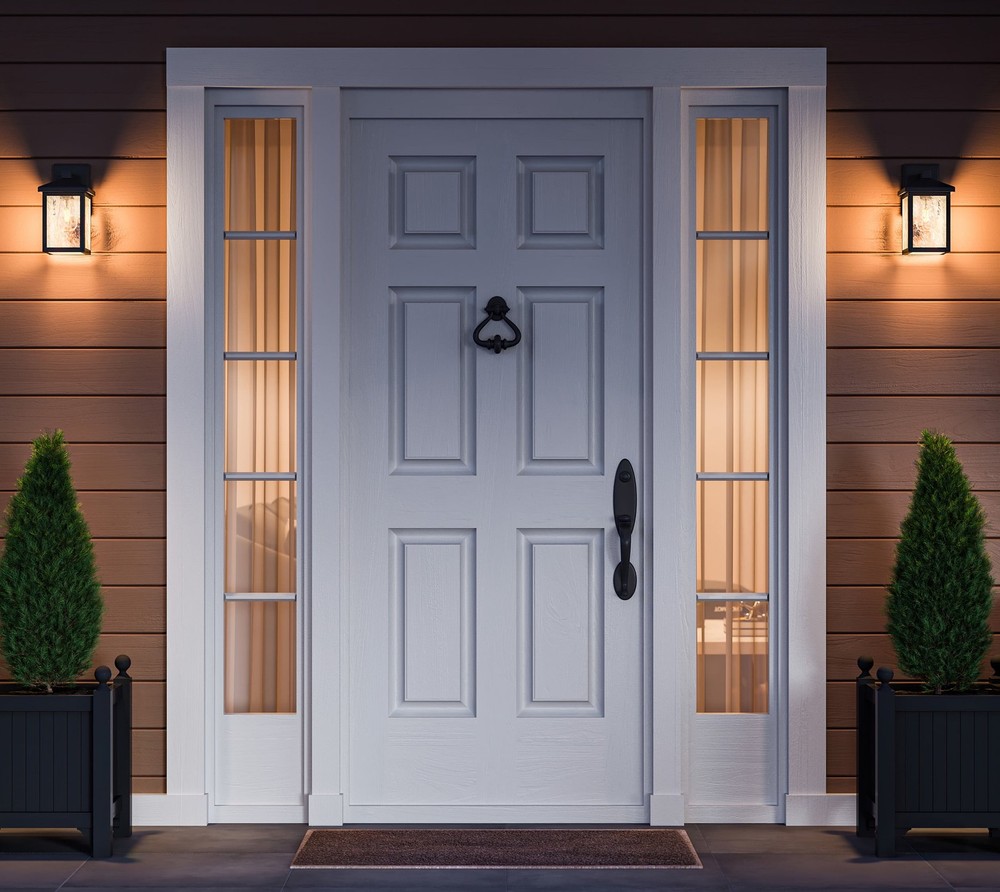 Matte Black Traditional One-Light Outdoor Wall Lantern