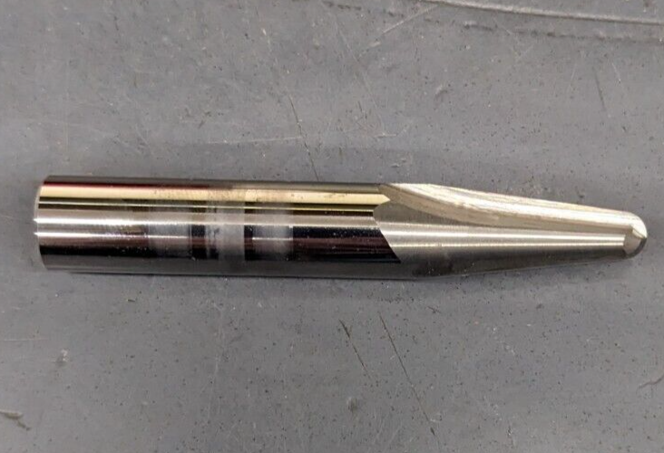Solid Carbide Die Sinking End Mill 14 Degrees 2 Flute 7/16" SH