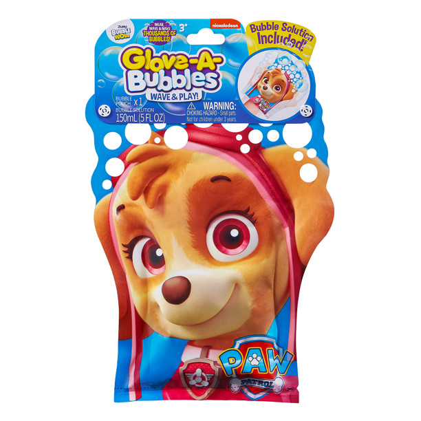 Paw Patrol Skye Glove A Bubbles Wave & Play Bubble Solution Included! Zuru