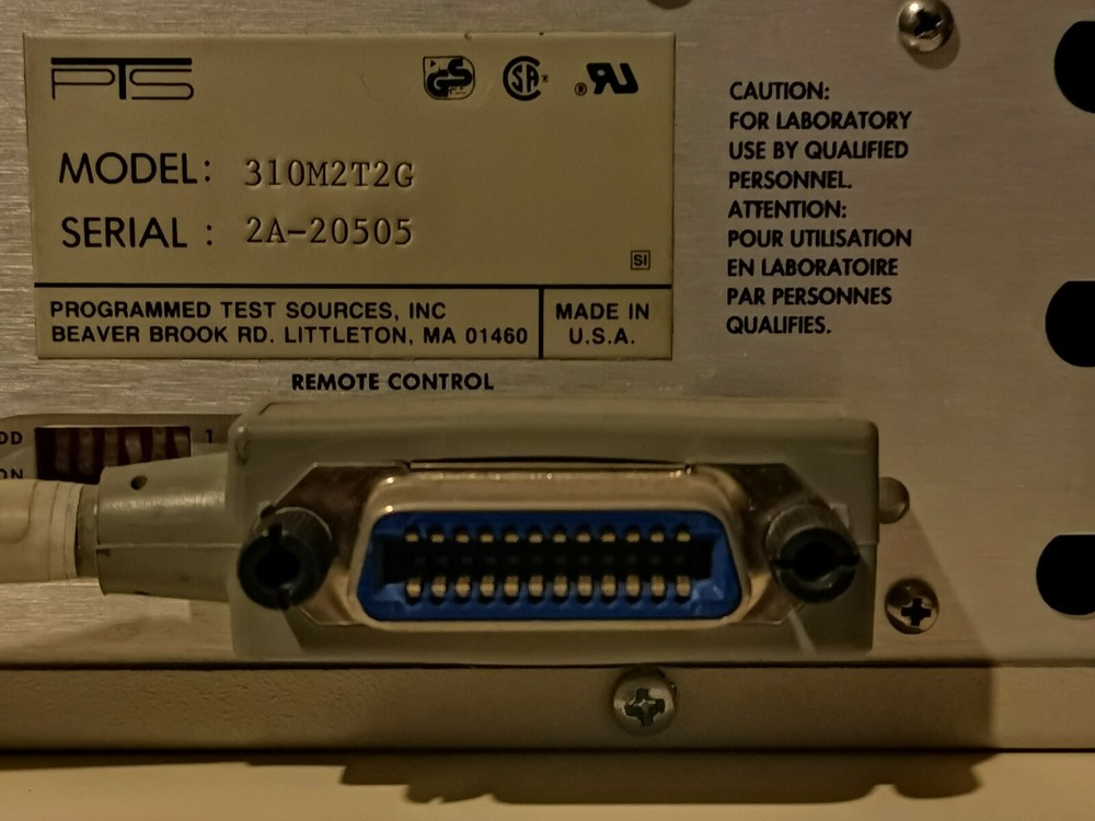 PTS 310 FREQUENCY SYNTHESIZER