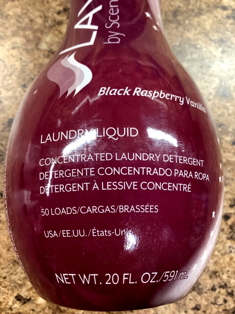 Scentsy Layers Concentrated Laundry Detergent Black Raspberry Vanilla 50 Loads