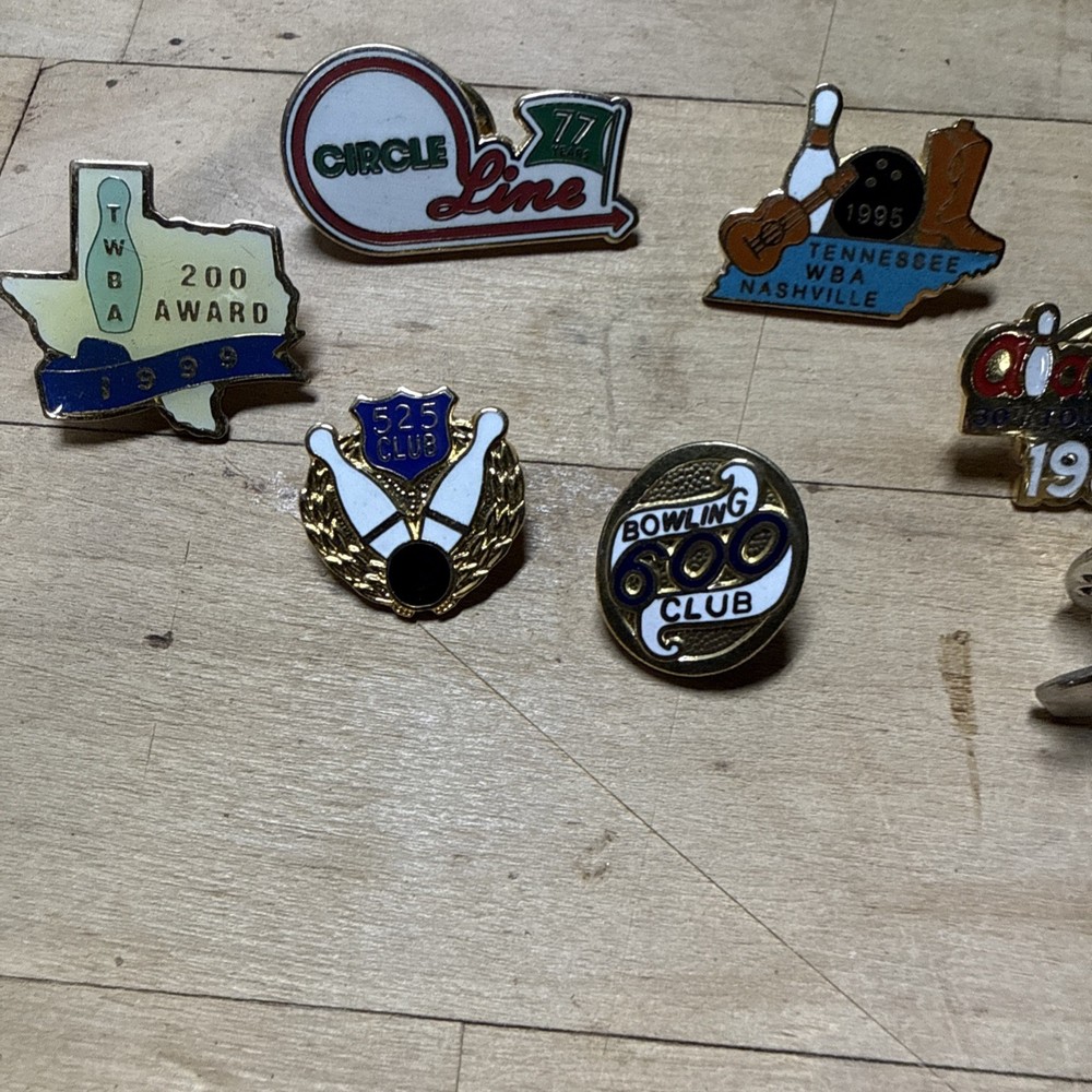 Vintage Bowling Lapel Pin Back Pinback