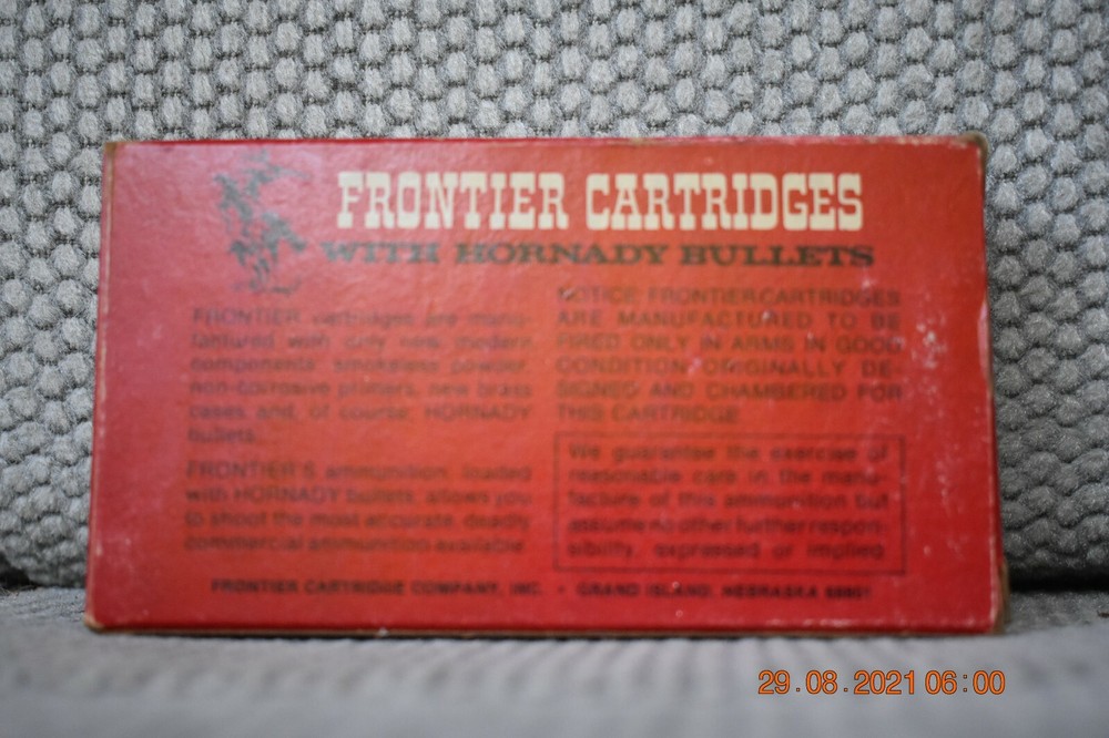 Hornady's Frontier / Western Super X Silvertip / Remington Kleanbore Empty Boxes