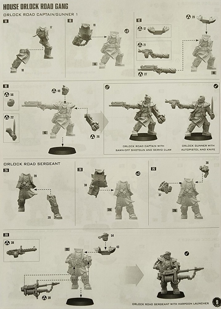 Orlock gang Bits Necromunda Warhammer 40k