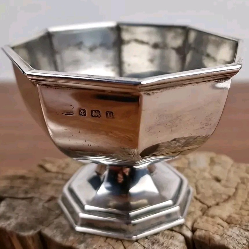 Antique,Solid Silver ,Sweet Dish ,Sugar Bowl, Birmingham 1926