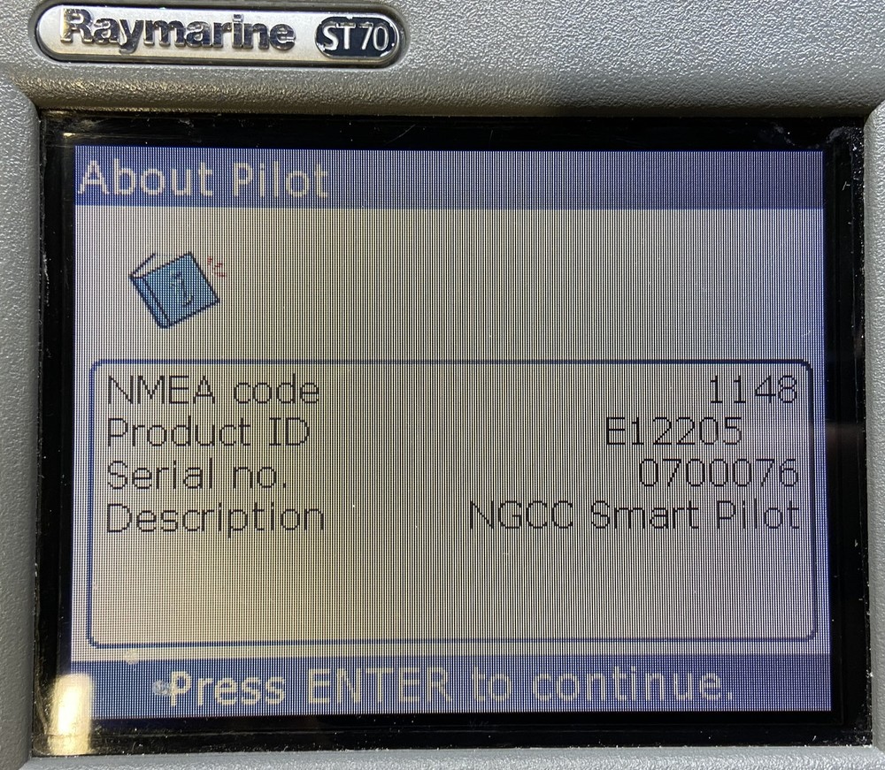 Raymarine - XSOL - Autopilot Computer - Solenoid - E12205 - Tested Good/Updated!