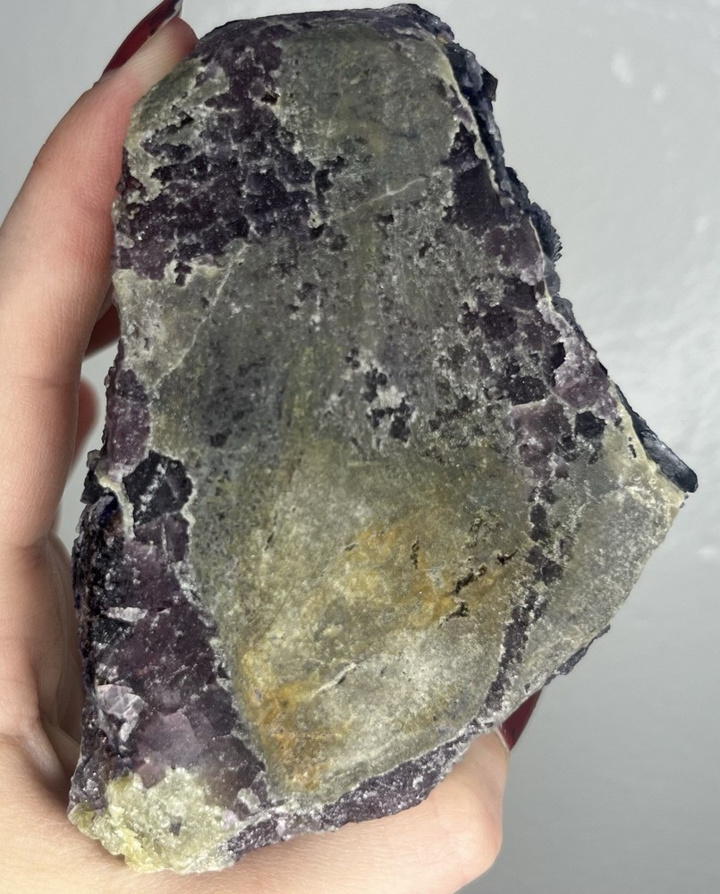 Museum Grade, Rare, Red Phantom Fluorite Specimen 265 Grams