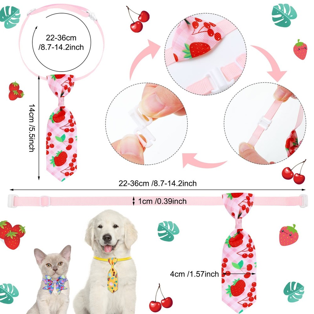 300 Pcs Dog Bow Tie Collars Bulk for Dogs Adjustable Summer Spring Basic Dog ...