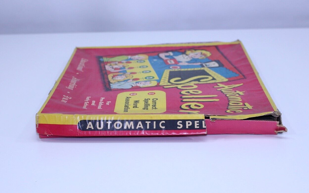 VTG 1950's Automatic Speller Game Educational Fun Pre-K Kindergarten Complete