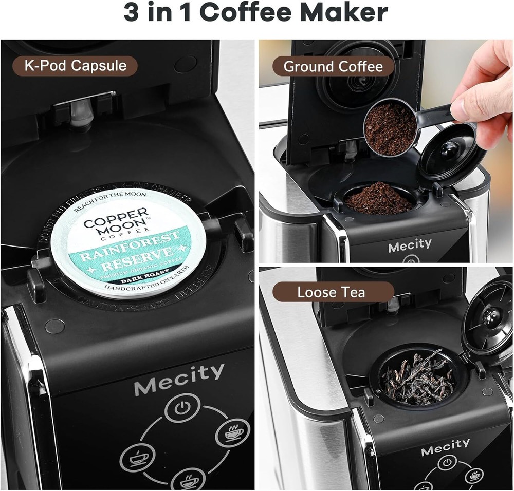 Coffee maker 3 in 1 Single cup coffee maker, instant coffee maker