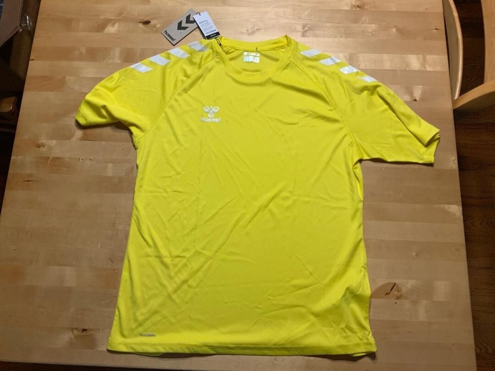 HUMMEL COTTON TSHIRT  YELLOW SS MEDIUM