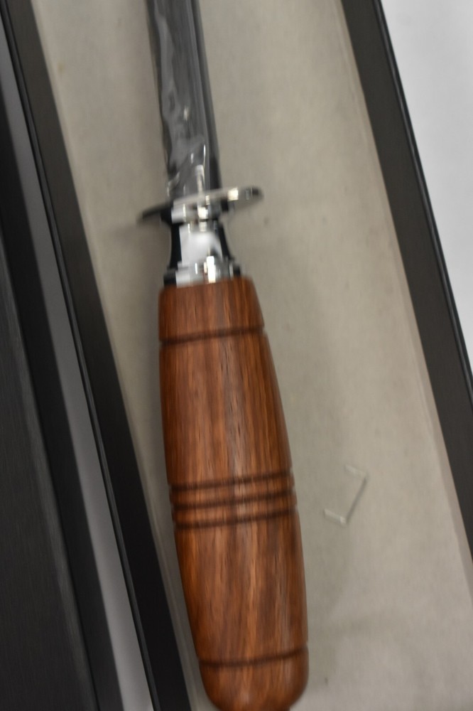 Elephas Plus Kitchen Sharpening Rod 12" Mahogany Handle Tool Honing Steel