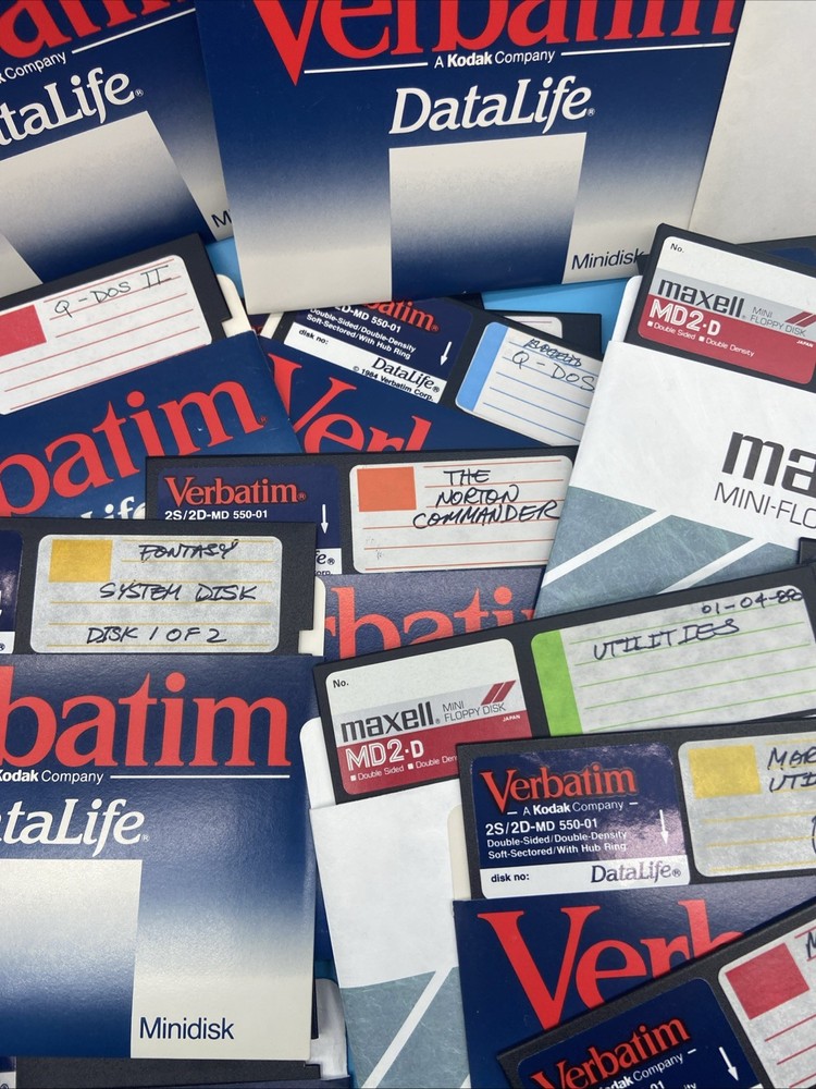 110+ Bulk Vintage Random Program/ Files Floppy Disks for Reformatting