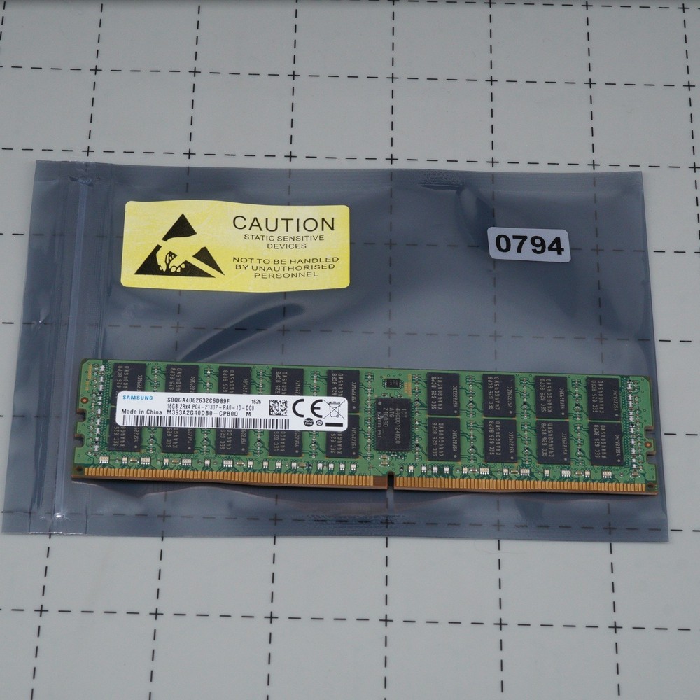 SAMSUNG 16GB 2Rx4 PC4-2133P M393A2G40DB0 SERVER MEMORY RAM TESTED ECC RDIMM