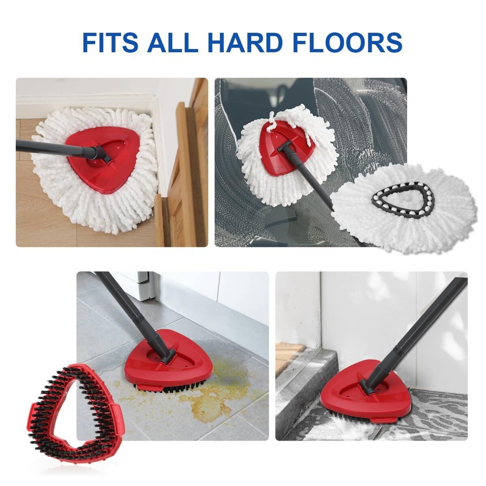 Replacement Microfiber Mop Head Easy Clean Wring Refill For O-Cedar Spin Mop