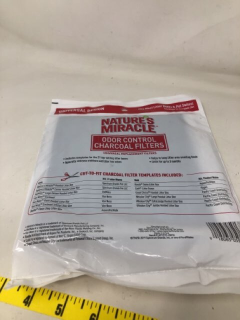 NATURES MIRACLE - Odor Control Charcoal Filters