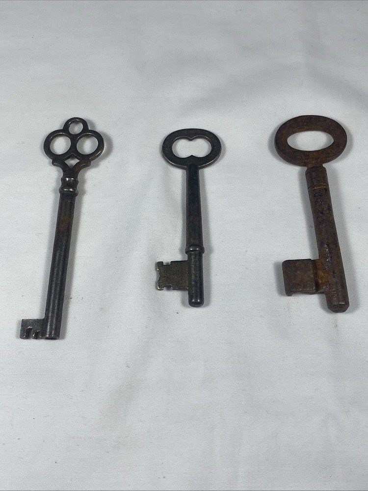Three (3) Antique Skeleton Keys