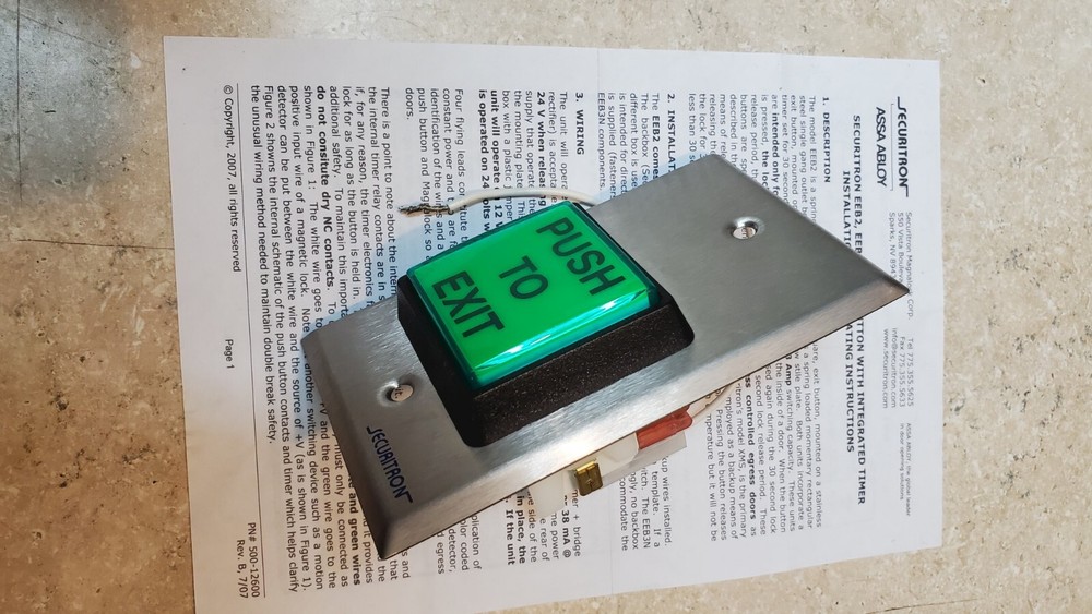 Complete Securitron ASSA ABLOY - Security Door Setup.