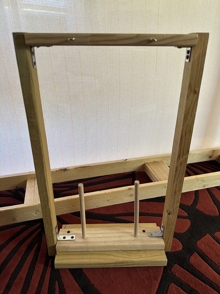 Wooden Yarn Holder Handmade