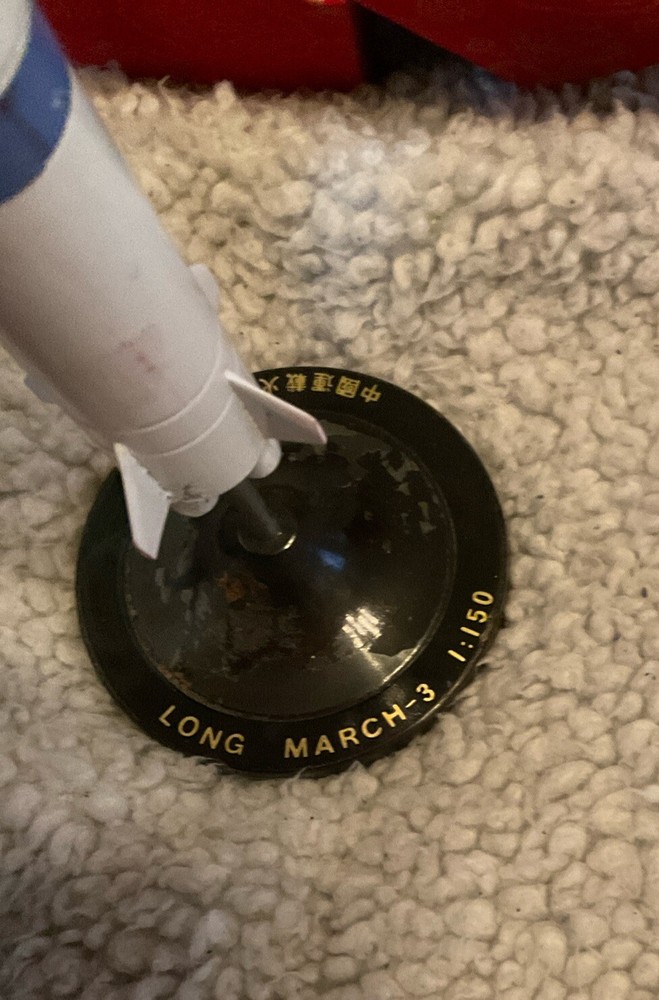 LM Display Metal Rocket Model In Original Case 1:150 Scale