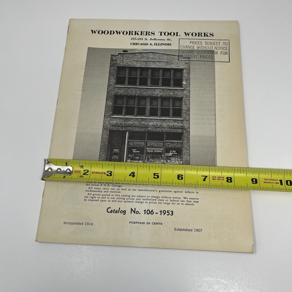 1953 Woodworkers Tool Works Catalog 106