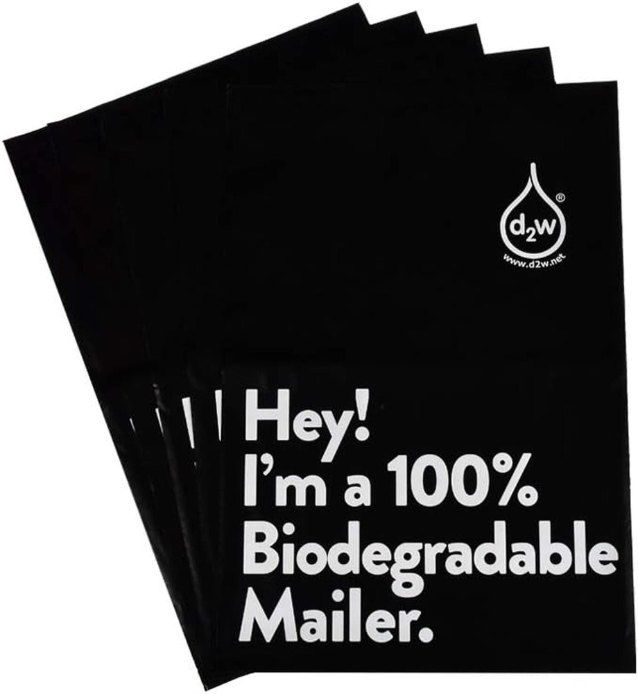 Polymailer Envelopes (10) 12"x15.5" - BIODEGRADABLE - Black