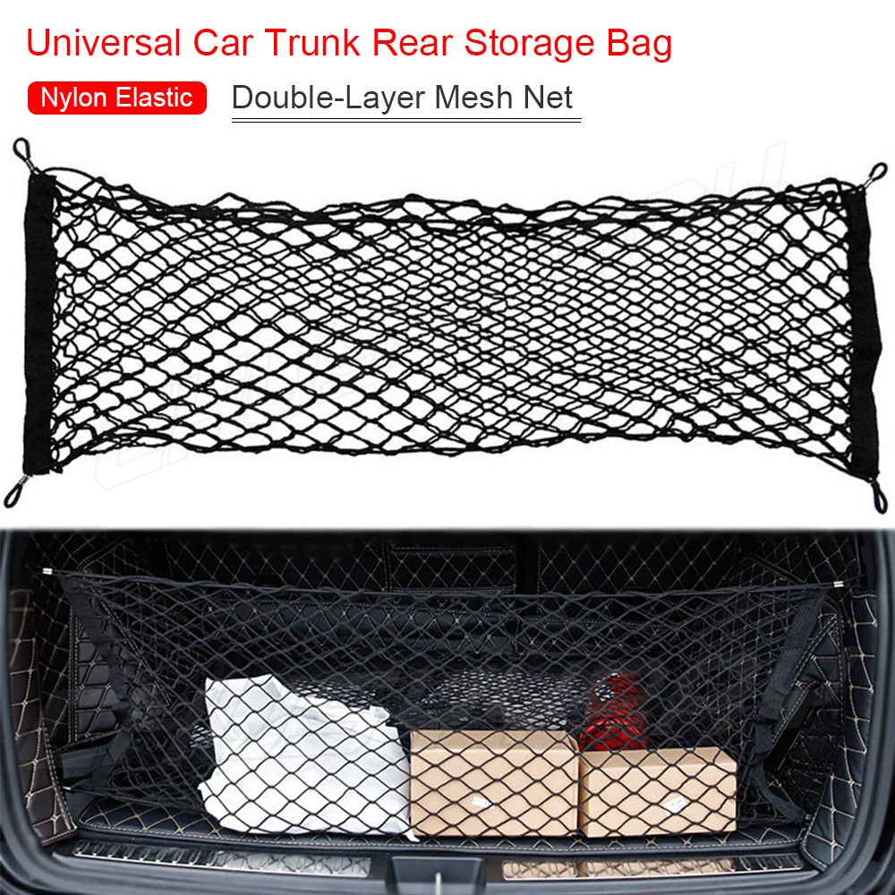 Rear Trunk Envelope Vertical Style Mesh Cargo Net for MAZDA 3 2010-2013