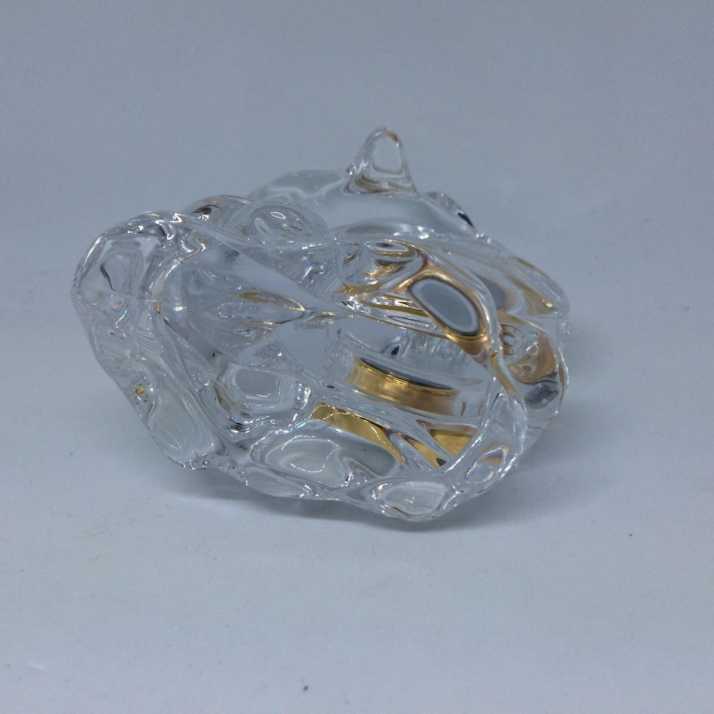 W877 HOYA Crystal Dolphin Clock, Retro Table Clock
