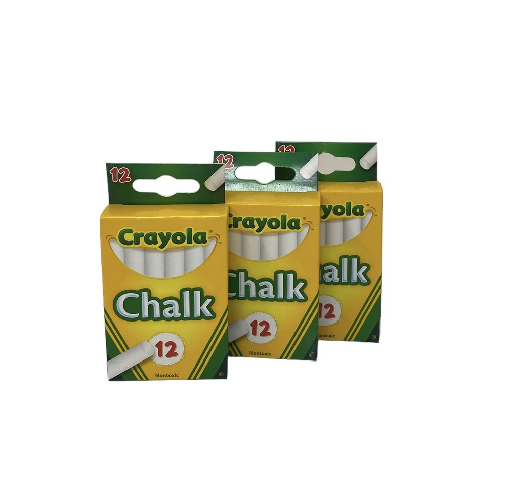 Crayola White Chalk, 12 Count: Essential Tools for Traditional Creativity