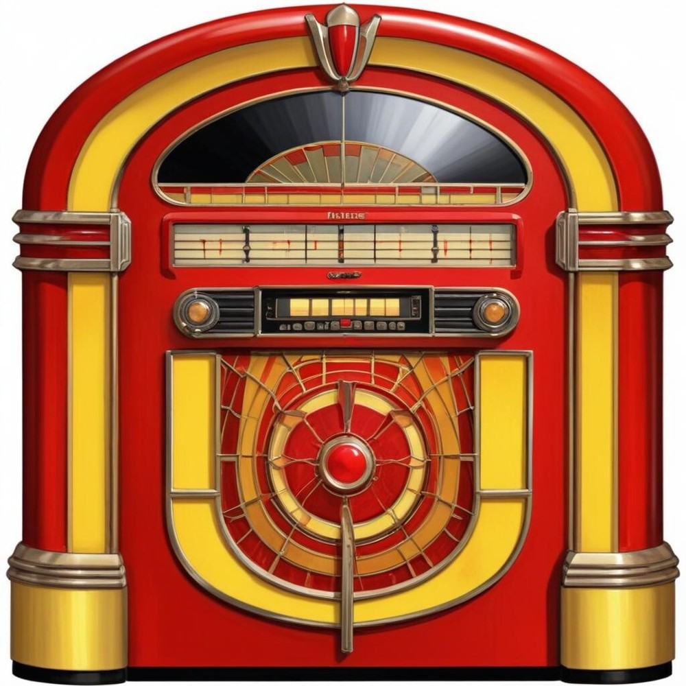 30 Custom Red Rockin' Jukebox Personalized Address Labels