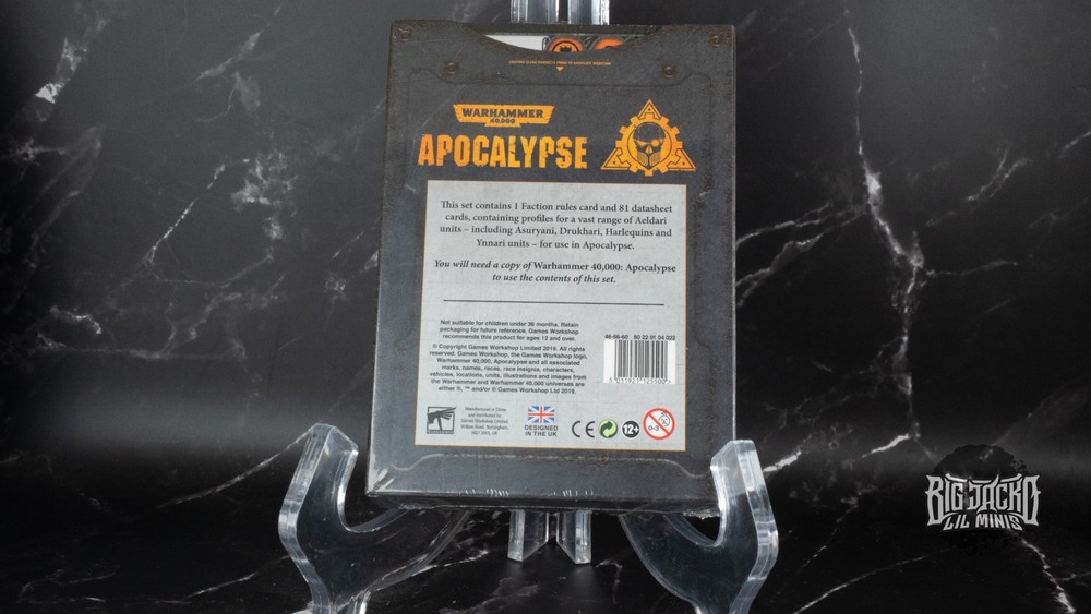 Aeldari Apocalypse Data Cards Sealed OOP Warhammer 40K