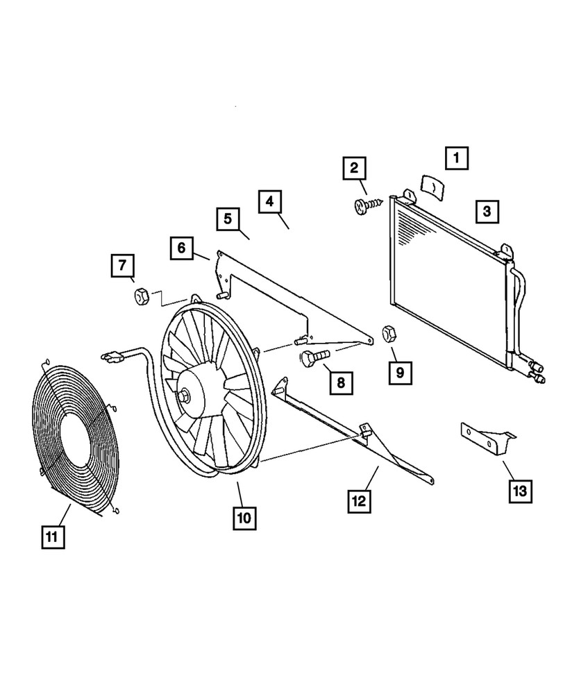 Genuine Mopar Cooling Fan Stud 5104031AA