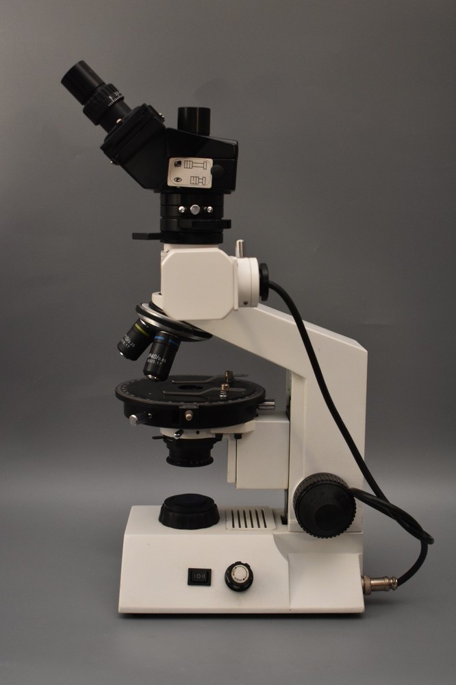 Polarizing Geology Microscope w Koehler, Bertrand, Centring & λ Compensators