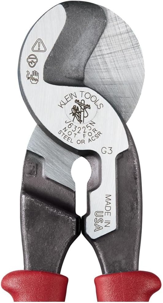 Klein Tools J63225N High-Leverage Cable Cutter & Stripper - Precision Cutting