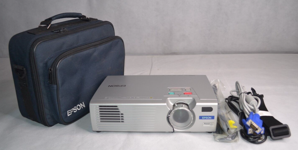 EPSON EMP-730 Power Lite Projector With Cables And Case