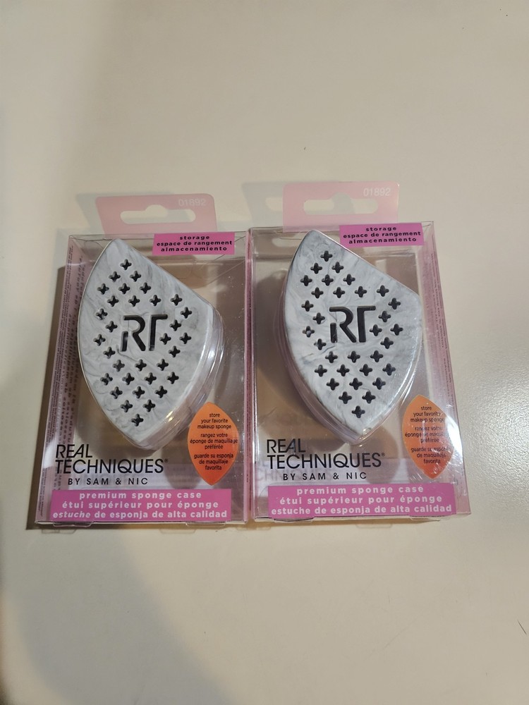 Lot 2 Real Techniques By Sam & Nic Premium Sponge Storage Cases New