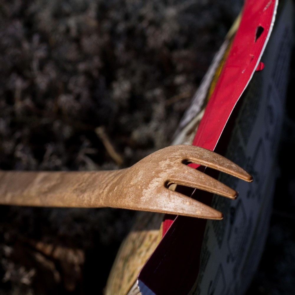 Short Spork - Eco Dishware - Light & Durable Brown