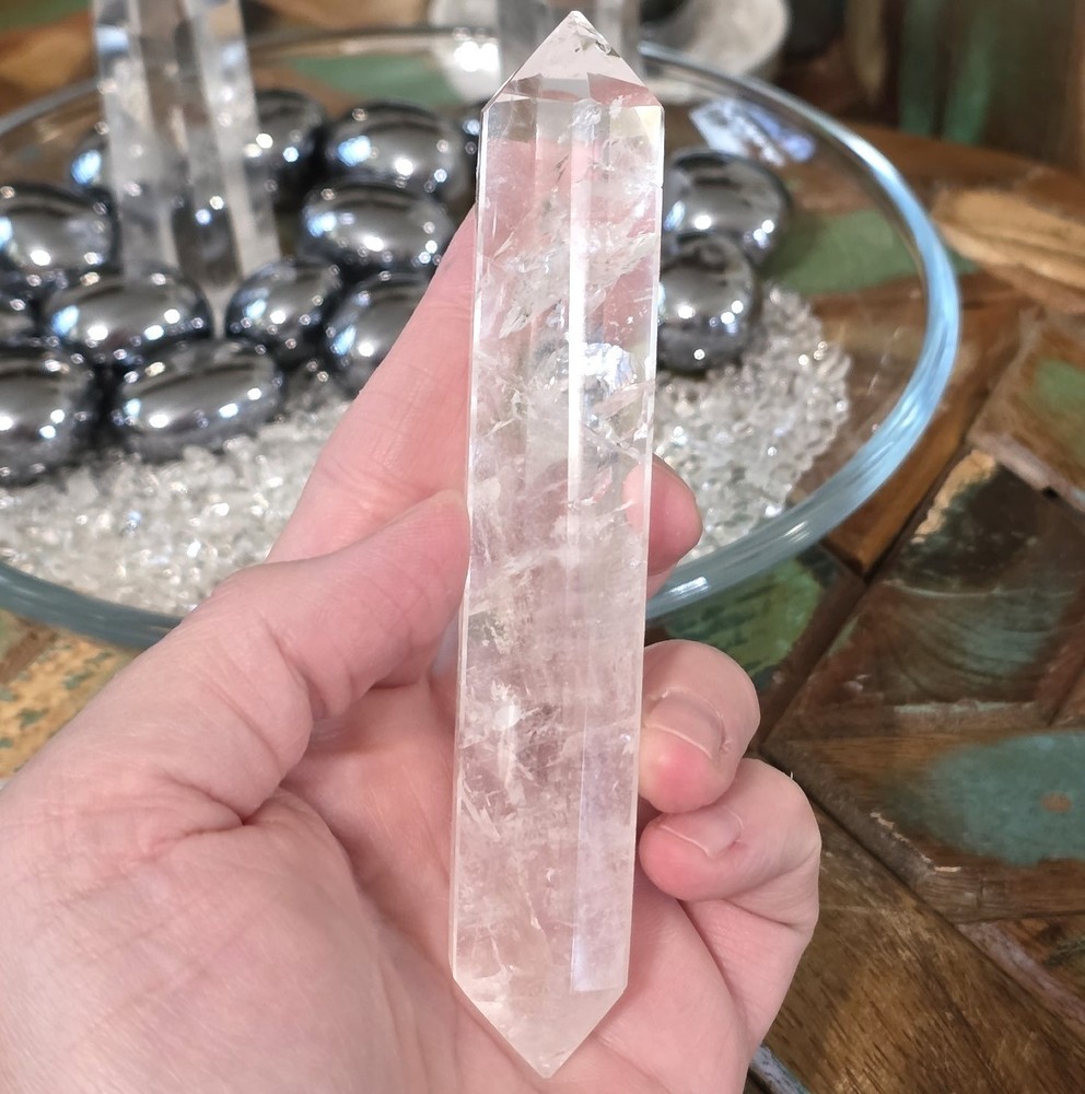 Double-Terminated Clear Quartz Wands