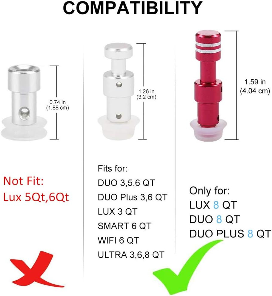 Original Replacement Float Valve Gaskets for Instant Pot Duo 3, 5, 6, 8 Quart...