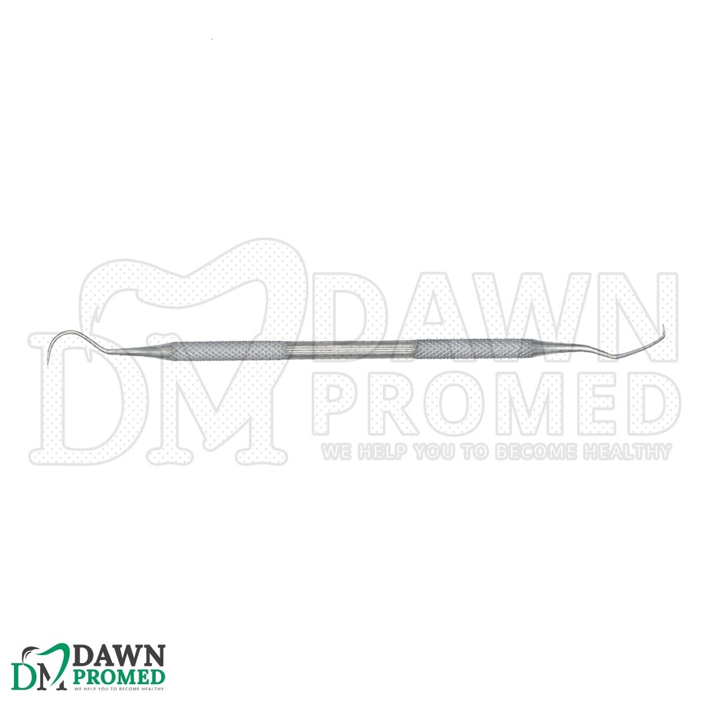6 Pcs Dental Probe #5 Explorer Double Ended Denture Instruments German Grade