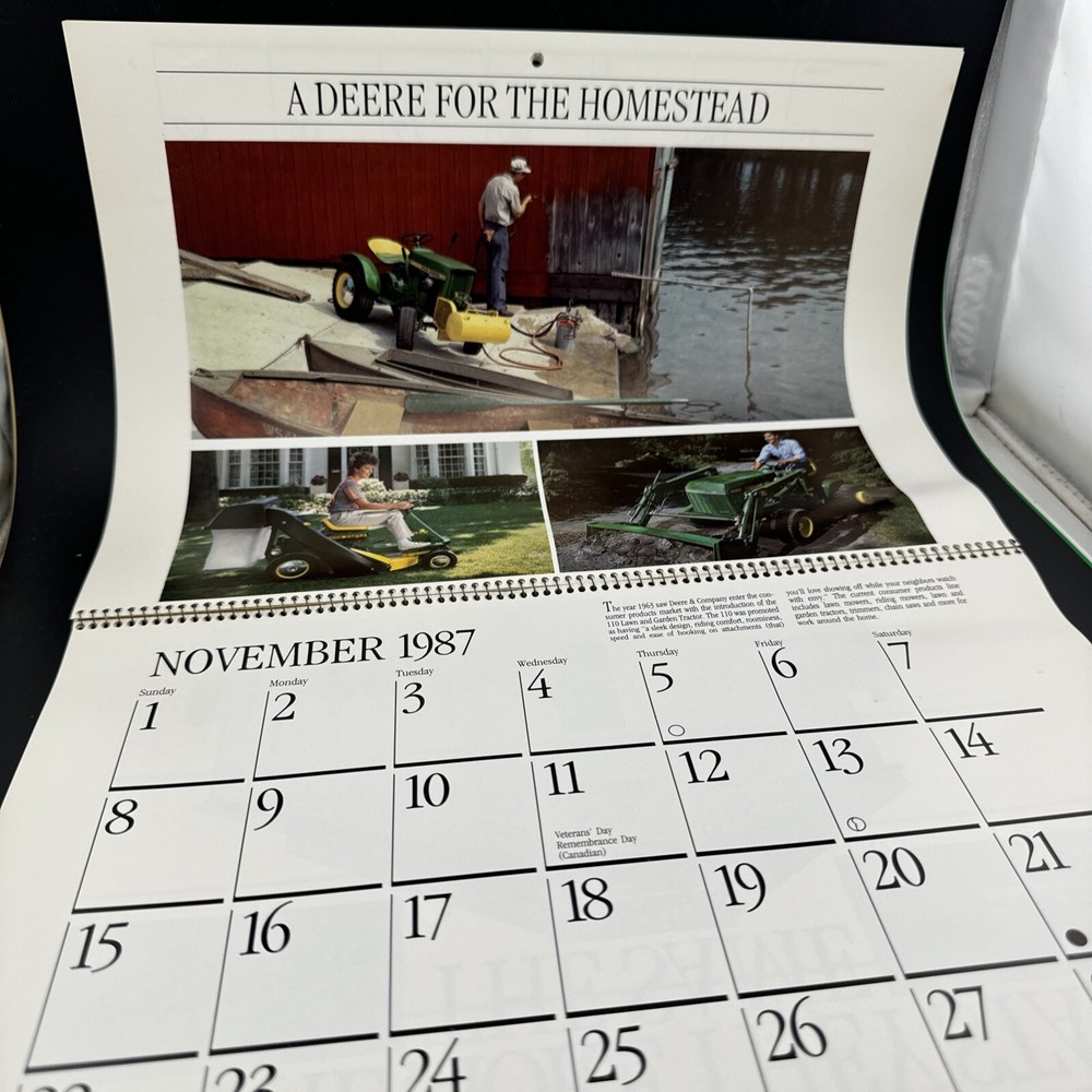 1987 John Deere Calander 💥 Miami Farm Equipment
