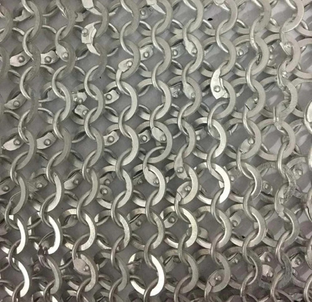 Chainmail Coif, 9MM Round Riveted And Washer